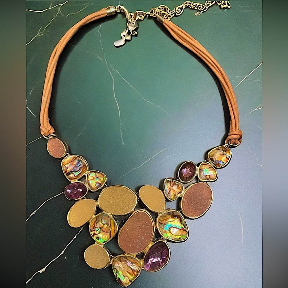 St Thomas Crystal Stone Necklace